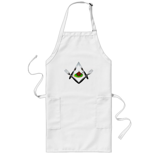 Knife and Fork Crew #2 Long Apron (Front)