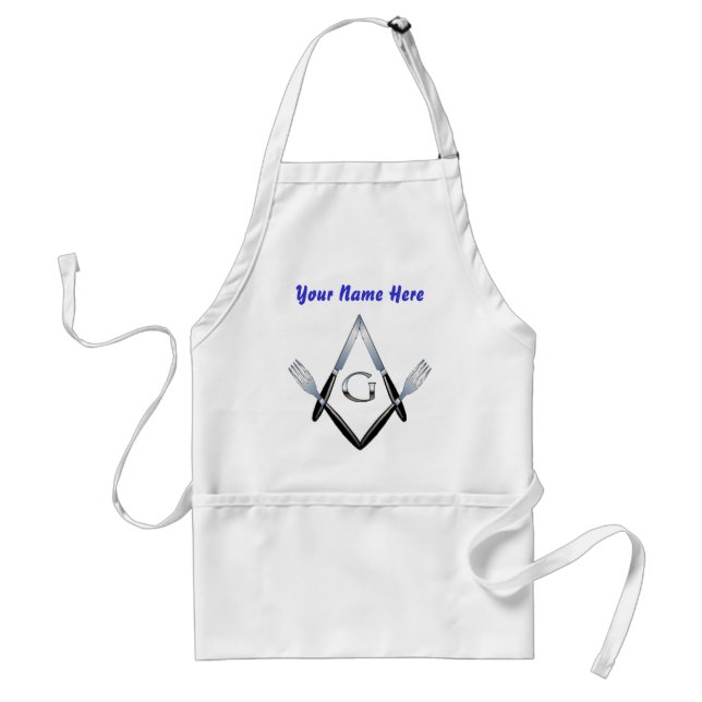 Knife and Fork Crew #2 w/Custom Name Standard Apron (Front)