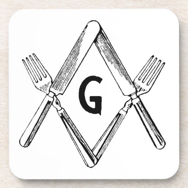Knife and Fork Degree Coaster (Front)