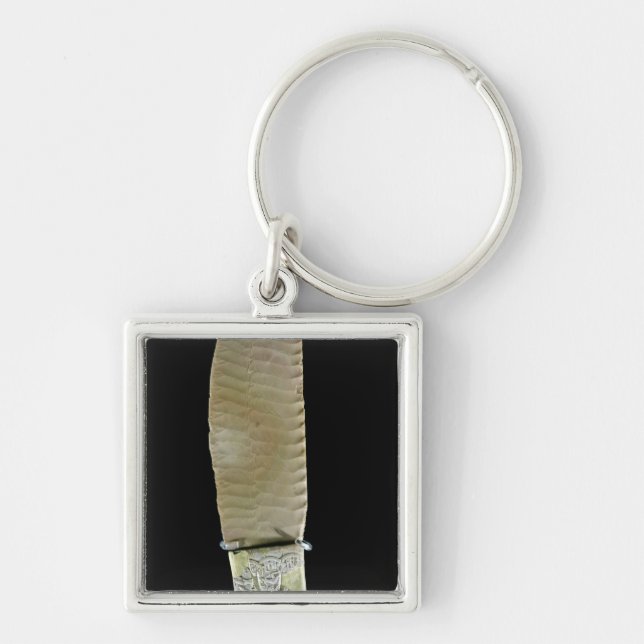 Knife carved with battle scenes key ring (Front)