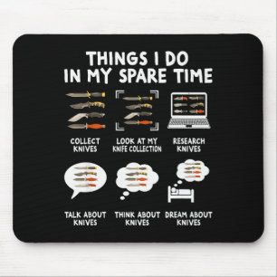 Knife Collector Maker Bladesmith Blacksmith Knives Mouse Mat