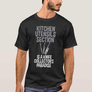 Knife Collector's Paradise Knives Collecting Graph T-Shirt