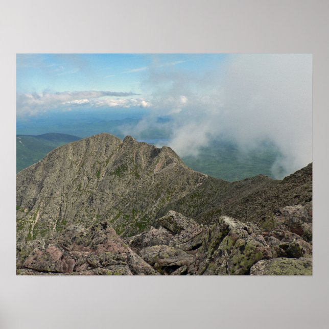 Knife Edge trail, Baxter State Park, Maine Poster (Front)