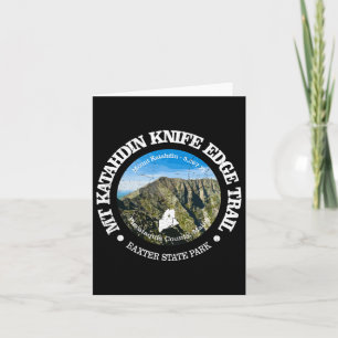 Knife Edge Trail Vintage Mount Katahdin Mountain H Card