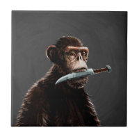 Knife Fighting Monkey