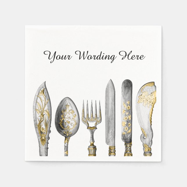 Knife fork spoon cutlery napkin (Front)