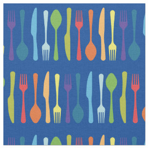 Knife Fork Spoon Kitchen Cutlery Utensils Fabric