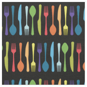 Knife Fork Spoon Kitchen Cutlery Utensils Fabric