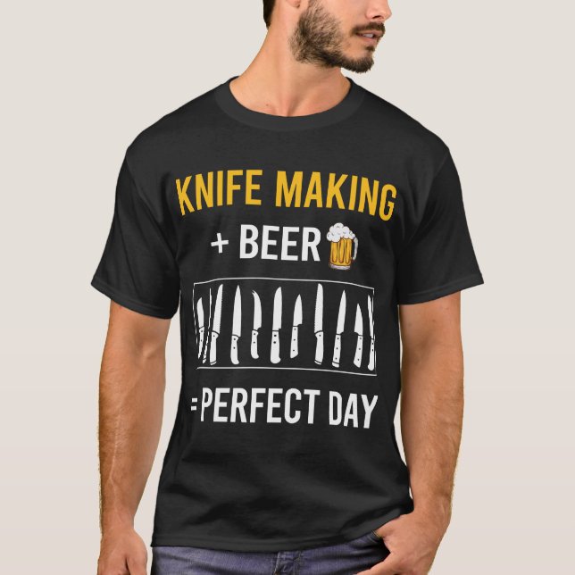 Knife Making Knives Maker Knifemaking Knifemaker T-Shirt (Front)