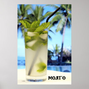 Knife painting on Mojito Poster