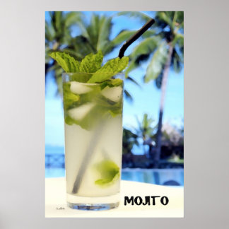 Knife painting on Mojito Poster
