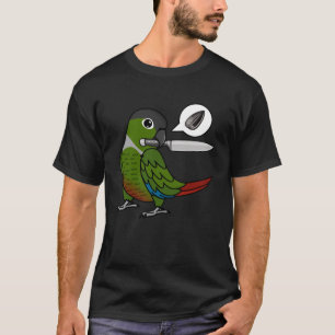 Knife Parrot Wants Seeds I Green Cheek Conure T-Shirt