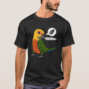 Knife Parrot Wants Seeds I Jenday Conure T-Shirt