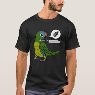 Knife Parrot Wants Seeds I Peach fronted Conure T-Shirt