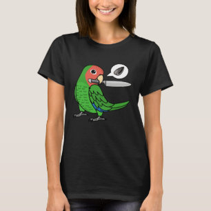Knife Parrot Wants Seeds I Rosy faced Green Lovebi T-Shirt
