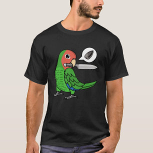 Knife Parrot Wants Seeds I Rosy faced Green Lovebi T-Shirt