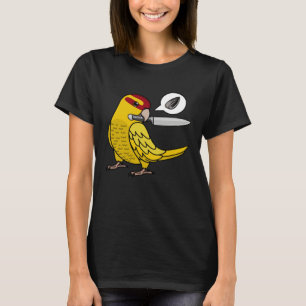 Knife Parrot Wants Seeds I Yellow Lutino Kakariki T-Shirt