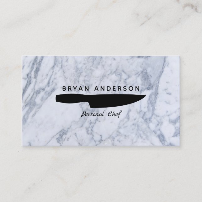 Knife Personal Chef Business Card (Front)
