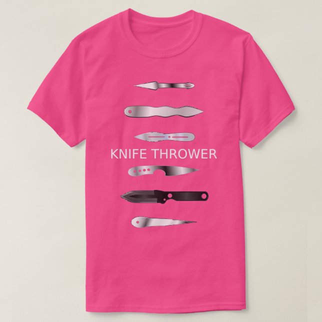 Knife Thrower Impalement Arts T-Shirt (Design Front)