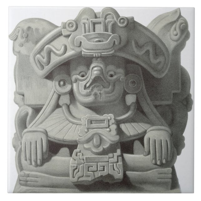 Knife used for cutting out the hearts of sacrifici tile (Front)