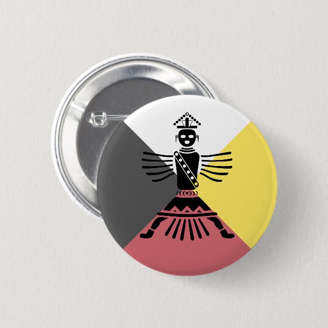 knifewing warrior 6 cm round badge (Front & Back)