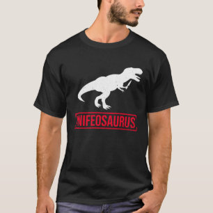 Knifosaurus Knifeaholic Knife Collector Knife Coll T-Shirt