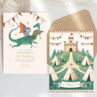 Knight and Dragon Royal Mediaeval Boy Birthday