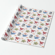 Knight and Dragon Wrapping Paper