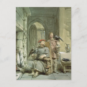 Knight and Page Postcard