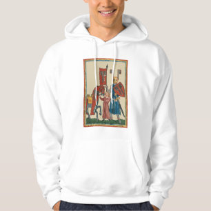 Knight and Squire, 14th Century Mediaeval Art Hoodie