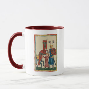 Knight and Squire, 14th Century Mediaeval Art Mug