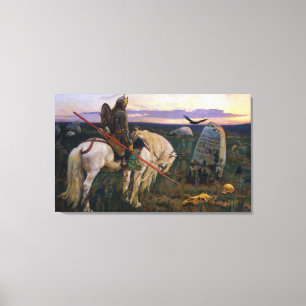 Knight at the Crossroads Victor Vasnetsov art Canvas Print