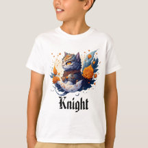 Knight Cat Heroic Warrior and roses kids