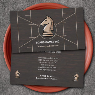 Knight Chess Piece - Board Games Business Card