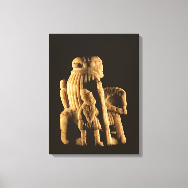 Knight chess piece canvas print (Front)