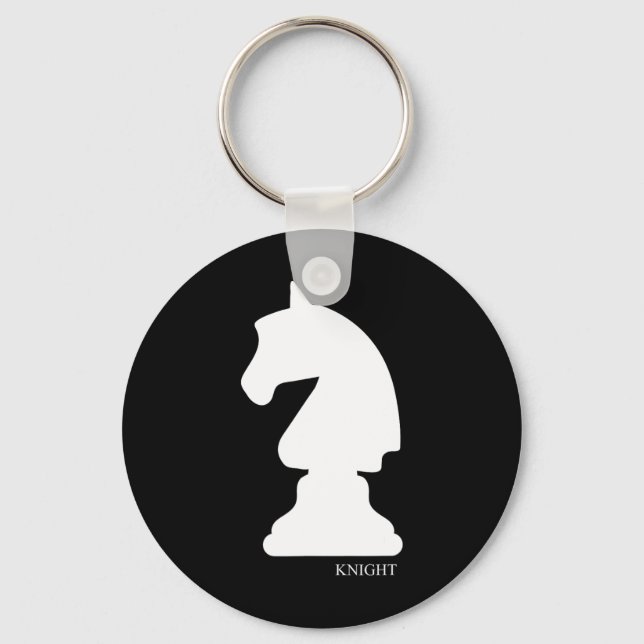 Knight Chess Piece Group Costume Chess Club Chess  Key Ring (Front)
