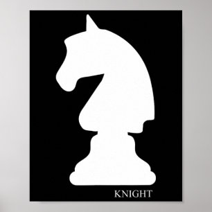 Knight Chess Piece Group Costume Chess Club Chess  Poster