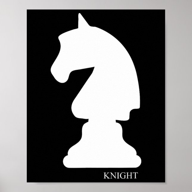Knight Chess Piece Group Costume Chess Club Chess  Poster (Front)