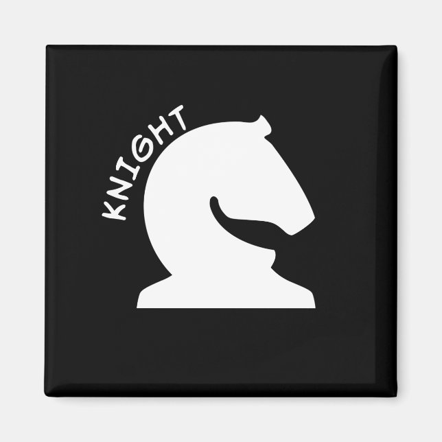Knight Chess Piece Magnet (Front)