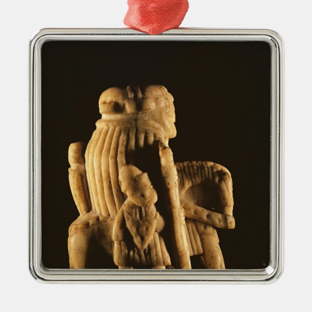 Knight chess piece metal tree decoration (Front)