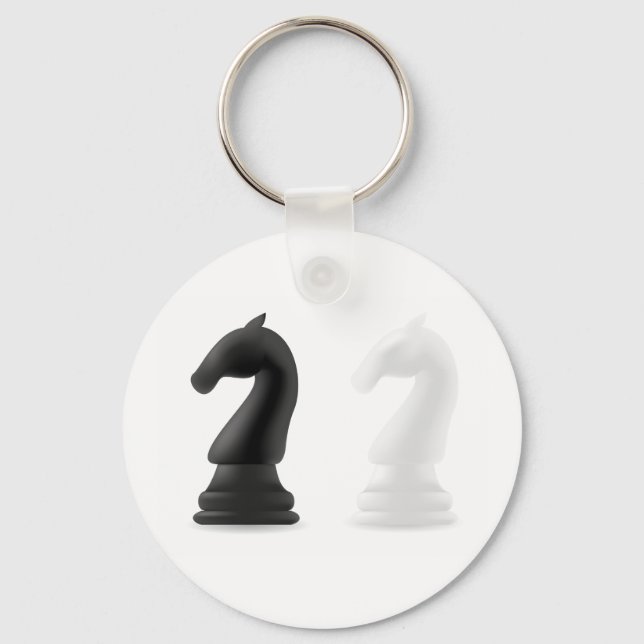 Knight Chess Pieces Keychain (Front)