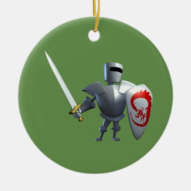 Knight Christmas Ornament (Front)