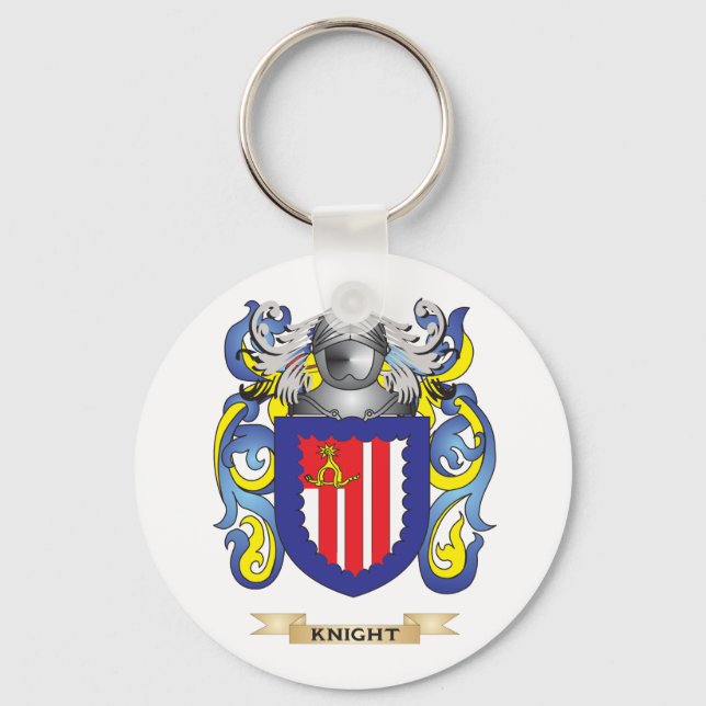 Knight Coat of Arms (Family Crest) Key Ring (Front)
