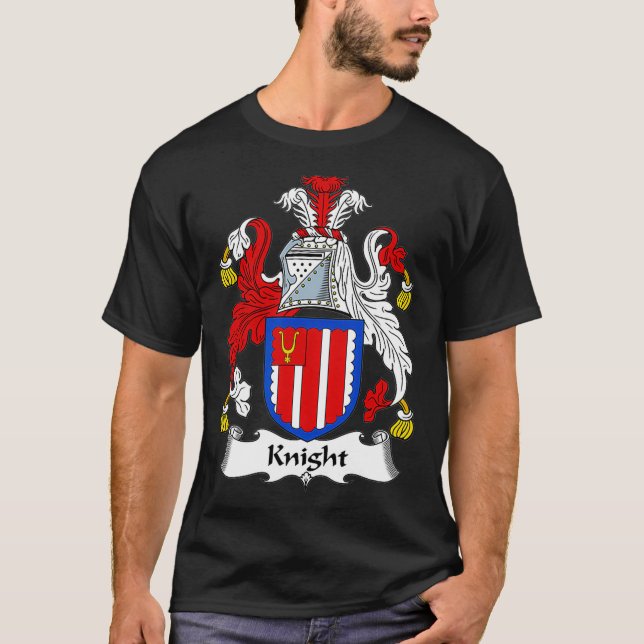 Knight Coat of Arms  Family Crest T-Shirt (Front)