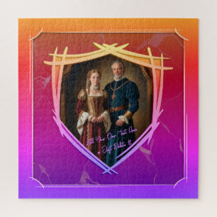 Knight Coat of Arms Mediaeval Old Fashioned Gift Jigsaw Puzzle