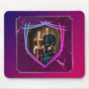 Knight Coat of Arms Mediaeval Old Fashioned Gift Mouse Mat