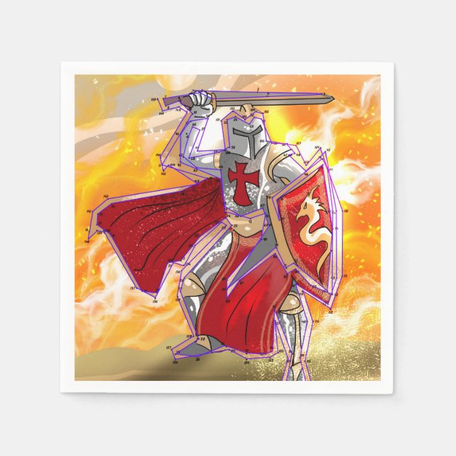 Knight Connect  Napkin (Front)