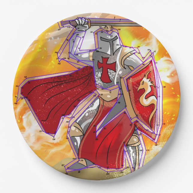Knight Connect  Paper Plate (Front)