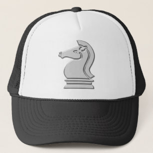 Knight Cool Metallic Chess Piece Trucker Hat