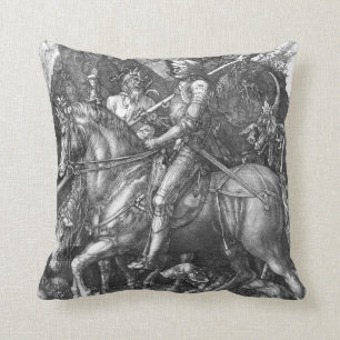 Knight, Death and the Devil, 1513 (engraving) Cushion